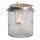 Windlicht Teelichthalter aus Glas/Metall, Gr&ouml;&szlig;e ca : 12x13x12cm