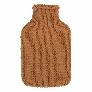 fashy Wärmflasche 2,0 ltr.Strickbezug hellbraun