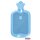 Sänger® Gummi-Wärmflasche hellblau, beidseitig Lamelle, 2,0 ltr.