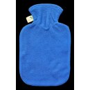 Hugo Frosch Wärmflasche Alpenherz, blau/Aufdruck,...