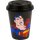 Coffe to go Mug mit Deckel Superman, Text Art